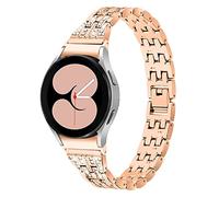 MVRYCE Cinturini per Galaxy 4 classici 46 mm, Cinturini di ricambio per in acciaio inossidabile con strass compatibili per Samsung Galaxy Watch 4 40 mm 44 mm/Classic 42 mm 46 mm (A04)