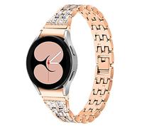 MVRYCE Cinturini per Galaxy 4 classici 46 mm, Cinturini di ricambio per in acciaio inossidabile con strass compatibili per Samsung Galaxy Watch 4 40 mm 44 mm/Classic 42 mm 46 mm (A06)