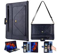 MVRYCE Custodia Galaxy Tab S8 Plus 12.4 pollici 5G 2022, PU Leather Flip Stand Cover con portamatite, Auto Wake/Sleep, slot per schede, tracolla compatibile con Samsung S8 Plus/SM-X800/X806 (Y04)