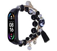 MVRYCE Mi Band 3 Barcelet Band, Moda hecha a mano Elástico Beadeds Flechas Correa de repuesto Pulsera Correa de reloj Compatibile con Mi Band 3 / Mi Band 4 (Y7)