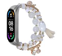 MVRYCE Mi Band 3 Barcelet Band, Moda hecha a mano Elástico Beadeds Flechas Correa de repuesto Pulsera Correa de reloj Compatibile con Mi Band 3 / Mi Band 4 (Y3)