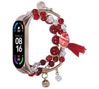 MVRYCE Mi Band 3 Barcelet Band, Moda hecha a mano Elástico Beadeds Flechas Correa de repuesto Pulsera Correa de reloj Compatibile con Mi Band 3 / Mi Band 4 (Y5)