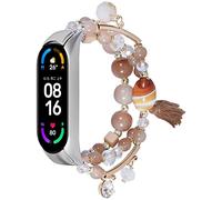 MVRYCE Mi Band 3 Barcelet Band, Moda hecha a mano Elástico Beadeds Flechas Correa de repuesto Pulsera Correa de reloj Compatibile con Mi Band 3 / Mi Band 4 (Y4)