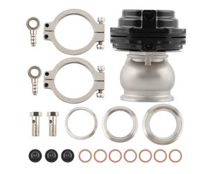 MVS 38mm Wastegate Esterno & Flangia & V-band Clamp Kit 8PSI / 14PSI Alluminio