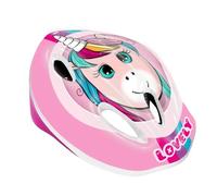MVTEK Casco junior Unicorno. Casco bici bambina rosa. Casco bambina taglia S (48/52cm). Casco per bambine omologato, sicuro, regolabile, traspirante, ergonomico. Bicicletta e multisport.