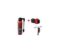 MVTEK Fast CO2 (GONFIA E RIPARA) + Supporto Chiusura a Strappo per Bici Bicicletta MTB Mountain Bike/Strada