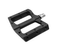 MVTEK Pedali FLAT. Pedali bici in termoplastica. Pedali flat mtb. Pedali bicicletta 111x105x21mm. Peso 340g. Pedale bici con attacco flat e asse in Cr-Mo su cuscinetti. Pedali bici enduro. Nero.