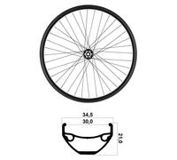Mvtek Ruota Anteriore Da Mtb 27.5´´ Boost Tubeless Black