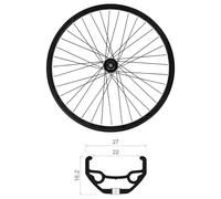 Mvtek Ruota Posteriore Da Mtb 27.5´´ 22/27 Mm Disc Tubeless Black
