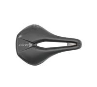 MVTEK Sella Forza. Sella bici ammortizzata per bici da strada. Sella bicicletta 156X244mm. Road bike 295g. Sedile bici con profilo corto, foro centrale, scafo in termoplastica e rail in acciaio.