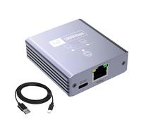 Mvthenxi Splitter Gigabit Ethernet grigio da 1 a 2, splitter di rete 1000 Mbps Dual Port RJ45, compatibile con cavi router/PC/TV/console di gioco Cat6/Cat7