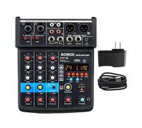 MVUYO Audio Mixer 4 Canali 24 DSP Scheda Audio Console Interfaccia con 48V Phantom Power Registrazione al PC