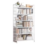MVUYO Libreria in acciaio scaffale di stoccaggio dal pavimento al soffitto del soggiorno della famiglia del ferro libreria