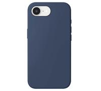MW, Cover per iPhone 16e Silicone Morbido Finitura Opaca, Blu