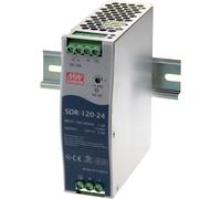 SNT MW-SDR120-24 - Alimentatore a commutazione, guida, 120 W, 24 V, 5 A