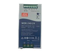 MW MEAN WELL WDR-240-24 Alimentatore Slim DIN Rail 240W 24V 10A Input 180-550V