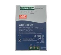 MW MEAN WELL WDR-480-24 Alimentatore Slim DIN Rail 480W 24V 20A Input 180-550V