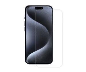 MW, Salvadisplay in vetro temperato per iPhone 15 Pro GLASS BASIC, Trasparente