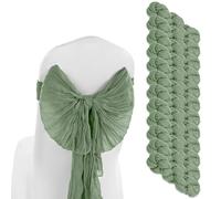 MWAHJU 12 Pezzi telai for sedie Garza Decorazioni Fiocchi progettati Runner da Tavolo Copertura for Banchetti di Nozze Feste corridoio for la casa per Feste(Color 4)