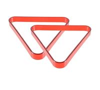 MWAHJU 2 Pezzi di Piccolo Tavolo da Biliardo con treppiede e Triangolo, Accessori for, Triangoli, Telaio Triangolare Rosso per Biliardo in Casa