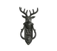 MWAHJU 2pcs Deer Head Door Knocker Solid Hardware Per d'Ingresso