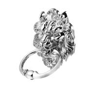 MWAHJU 2pcs Lion Head Door Knocker Zinc Alloy Per d'Ingresso