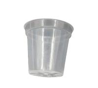 MWAHJU 5 Pezzi di plastica Dura Trasparente da 7/10/12 cm per Interni | Osservazione e manutenzione della radice del vaso di rose addensato vaso di fiori, vaso di rose succulente(12cm)
