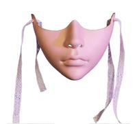 MWAHJU 5 pezzi maschera for gli occhi mascherata copertura for for la bocca donna uomo mezza for carnevale vestire Per Adulti(Style05)