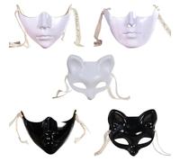 MWAHJU 5 pezzi maschera for gli occhi mascherata copertura for for la bocca donna uomo mezza for carnevale vestire Per Adulti(Mix colors)