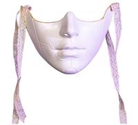 MWAHJU 5 pezzi maschera for gli occhi mascherata copertura for for la bocca donna uomo mezza for carnevale vestire Per Adulti(Style07)
