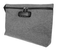 MWAHJU Borsa portaoggetti con lucchetto a combinazione Custodia impermeabile for contanti for documenti Sicurezza gioielli Portatile di grande capacità Per Documenti