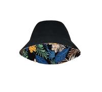 MWAHJU Cappello da Pescatore Floreale Donna A Doppia Faccia con Lettera A Testa Grande Sole Strada Casual Estivo per Uomo(Black Flower,L(58-60cm))