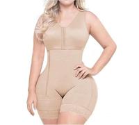 MWAHJU Intimo Modellante for Il Controllo della Pancia Cerniera Laterale Body Shaper Corsetto Top Sottile Dopo Parto per Donna(Beige,M)