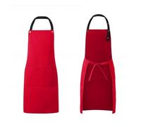 MWAHJU Kitchen Apron Polyester Plain Mandiles for Man Women Restaurant Bar Waiters Chefs Cleaning Bibs Nail Salon Aprons Per Cucina(Color 4)
