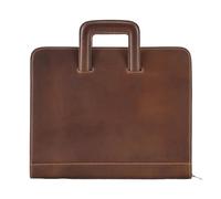 MWAHJU Organizzatore Di Passaporti Per La Casa Borsa da portafoglio in pelle da ufficio for donna, uomo, valigetta for documenti Per Chi Viaggia(Dark brown)