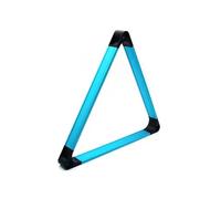 MWAHJU Supporto Triangolare da Biliardo in Alluminio Adatto for Palle 2-1/4 Pollici e 57,2 mm per Biliardo in Casa(Blue)