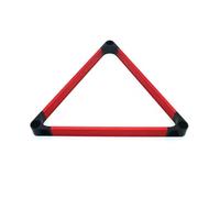 MWAHJU Supporto Triangolare da Biliardo in Alluminio Adatto for Palle 2-1/4 Pollici e 57,2 mm per Biliardo in Casa(Red)