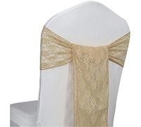 MWAHJU Telai for sedie Vintage in Pizzo da 50 Pezzi con Fiocchi Floreali for Matrimoni, Compleanni, Decorazioni for Feste per Feste(Color 11)