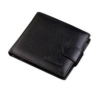 MWAYOYTE Portafogli Portafoglio Uomo Short Hasp Purse Maschio Billetera-Nero 1