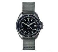 MWC 1999-2001 Pattern Quarzo Acciaio Data Grigio Nero Zaffiro Orologio Uomo