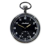 MWC Aeschbach WW2 Pattern Meccanico Acciaio Nero Orologio Tasca Uomo