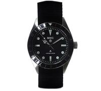 MWC Classic 1960s Pattern Ibrido Quarzo Acciaio Tessuto Nero Grigio Zaffiro Orologio Uomo