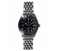 MWC Classic 1960s Pattern Sterile Ibrido Quarzo Acciaio Nero Giallo Zaffiro Orologio Uomo