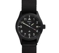 MWC Classic Automatico Acciaio PVD Nero Data Tessuto Zaffiro Orologio Uomo