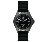 MWC Combat Elite Titanio Quarzo Swiss Nero Tessuto Data Militare Orologio Uomo
