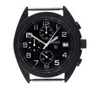 MWC Cronografo Militare Ibrido Meccanico Quarzo Acciaio PVD Nero NATO Datario Orologio Uomo