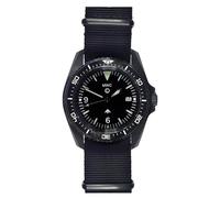MWC Diver Swiss Quarzo Acciaio Nero Ceramica Zaffiro Datario Tessuto NATO Uomo Orologio
