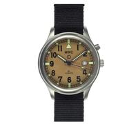 MWC G10 Swiss Quarzo FULL LUME PUSH Acciaio Data Tessuto Sabbia Nero Militare Orologio Uomo
