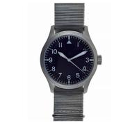 MWC Pattern Ibrido Meccanico Quarzo Acciaio Nero Grigio Tessuto Orologio Uomo