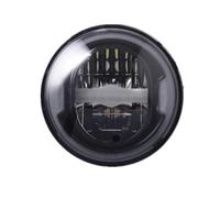 MWCMAMBG Faro Moto Faro Anteriore A LED Con Riflettore Da 5-3/4" E 5,75 Pollici, Anello Halo DRL Bianco Per 883 Per XL1200 Per Iron Per Indian Per Scout Refit faro anteriore